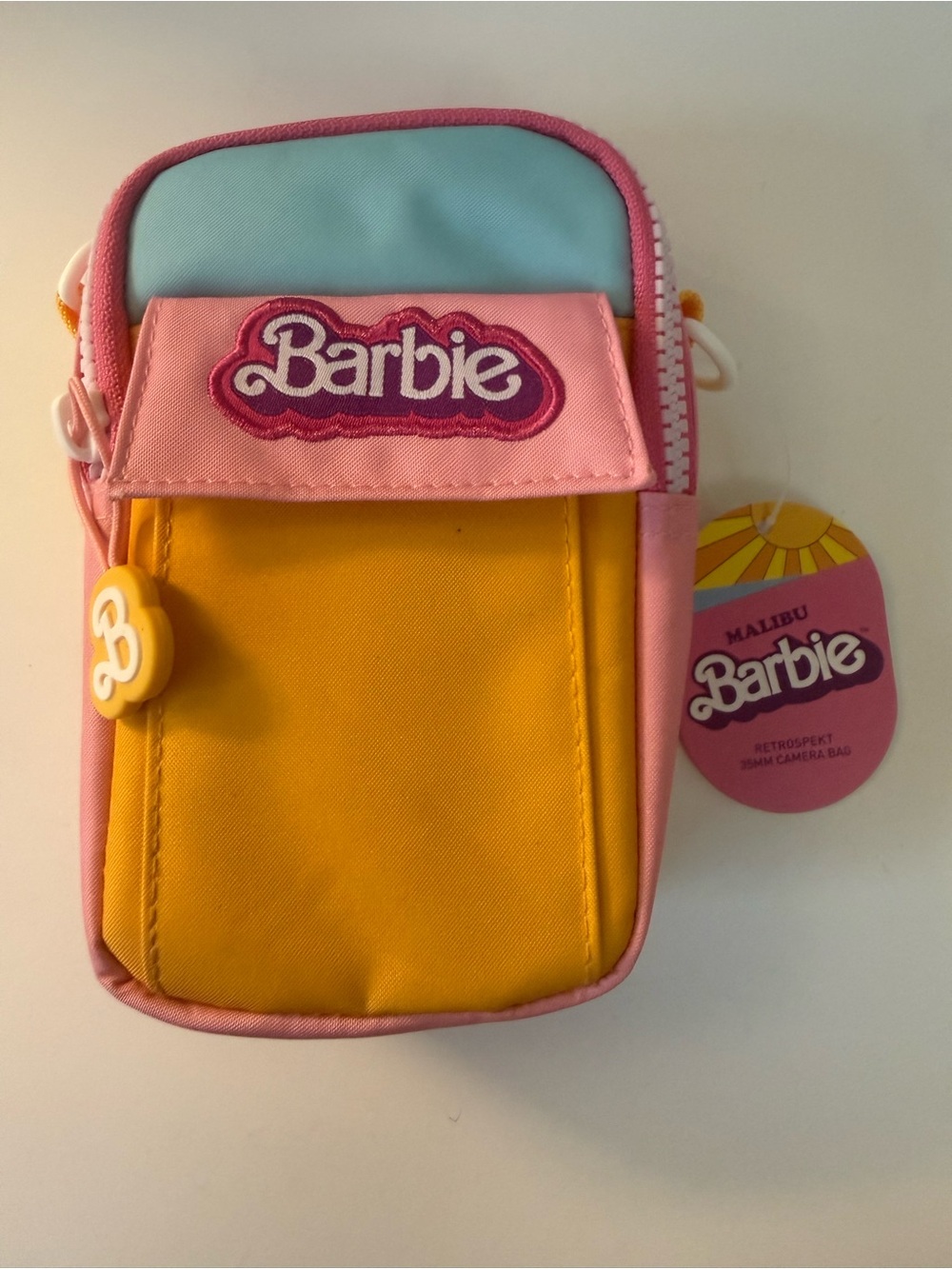 Barbie Colorblock Mini Crossbody Bag in Yellow, Pink & Blue